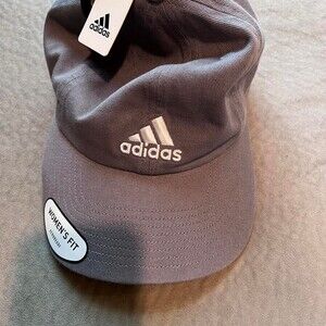 NEW Women's Gray Adidas Adjustable Cap Sportswear